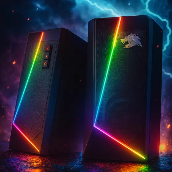Redragon GS520 Anvil RGB Desktop Speakers, 2.0 koleksiyonu